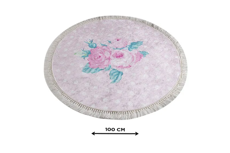 Kylpymatto Chilai Home 100 Pyöreä - Monivärinen - Kodintekstiilit & matot - Kylpyhuonetekstiilit - Kylpyhuoneen matto