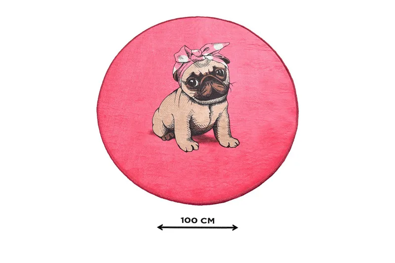 Kylpymatto Chilai Home 100 Pyöreä - Monivärinen - Kodintekstiilit & matot - Kylpyhuonetekstiilit - Kylpyhuoneen matto