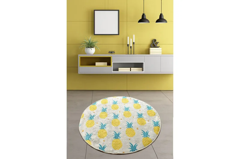 Kylpymatto Chilai Home 100 Pyöreä - Monivärinen - Kodintekstiilit & matot - Kylpyhuonetekstiilit - Kylpyhuoneen matto