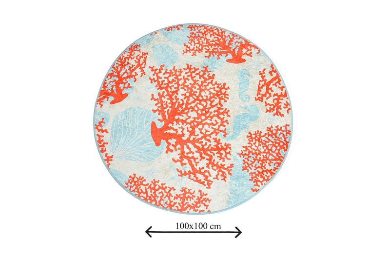 Kylpymatto Chilai Home 100 Pyöreä - Monivärinen - Kodintekstiilit & matot - Kylpyhuonetekstiilit - Kylpyhuoneen matto