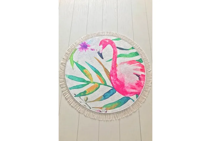 Kylpymatto Chilai Home 100 Pyöreä - Monivärinen - Kodintekstiilit & matot - Kylpyhuonetekstiilit - Kylpyhuoneen matto