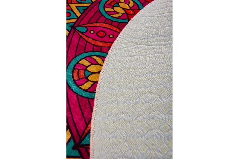 Kylpymatto Chilai Home 100 Pyöreä - Monivärinen - Kodintekstiilit & matot - Kylpyhuonetekstiilit - Kylpyhuoneen matto