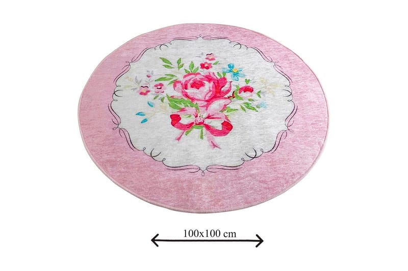 Kylpymatto Chilai Home 100 Pyöreä - Monivärinen - Kodintekstiilit & matot - Kylpyhuonetekstiilit - Kylpyhuoneen matto