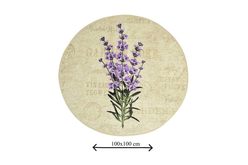 Kylpymatto Chilai Home 100 Pyöreä - Monivärinen - Kodintekstiilit & matot - Kylpyhuonetekstiilit - Kylpyhuoneen matto