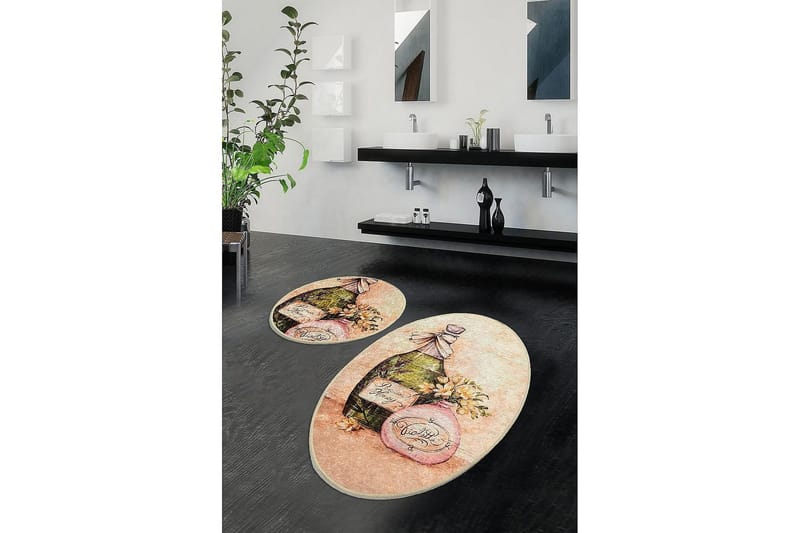 Kylpymatto Chilai Home 2:n setti - Monivärinen - Kodintekstiilit & matot - Kylpyhuonetekstiilit - Kylpyhuoneen matto