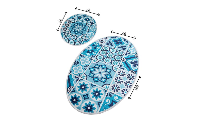 Kylpymatto Chilai Home 2:n setti - Monivärinen - Kodintekstiilit & matot - Kylpyhuonetekstiilit - Kylpyhuoneen matto