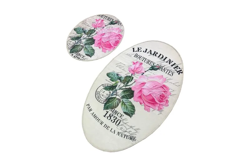 Kylpymatto Chilai Home 2:n setti - Monivärinen - Kodintekstiilit & matot - Kylpyhuonetekstiilit - Kylpyhuoneen matto