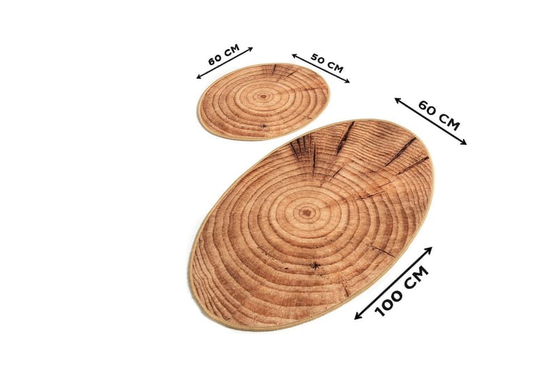Kylpymatto Chilai Home 2:n setti - Monivärinen - Kodintekstiilit & matot - Kylpyhuonetekstiilit - Kylpyhuoneen matto