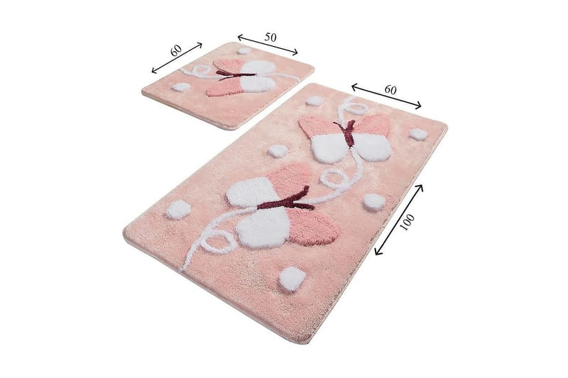 Kylpymatto Chilai Home 2:n setti - Monivärinen - Kodintekstiilit & matot - Kylpyhuonetekstiilit - Kylpyhuoneen matto