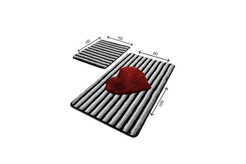 Kylpymatto Chilai Home 2:n setti - Monivärinen - Kodintekstiilit & matot - Kylpyhuonetekstiilit - Kylpyhuoneen matto