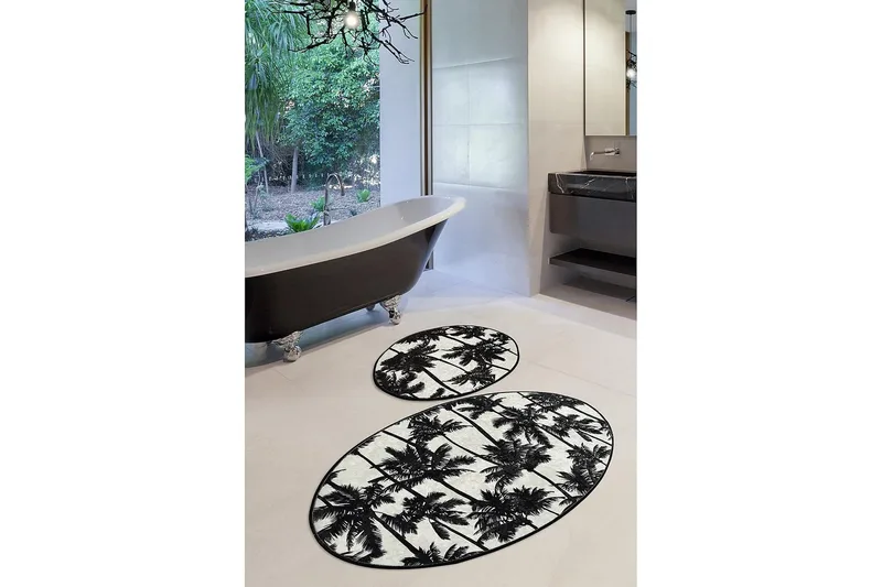 Kylpymatto Chilai Home 2:n setti - Monivärinen - Kodintekstiilit & matot - Kylpyhuonetekstiilit - Kylpyhuoneen matto