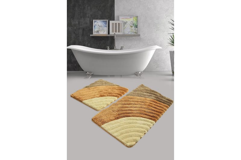 Kylpymatto Chilai Home 2:n setti - Monivärinen - Kodintekstiilit & matot - Kylpyhuonetekstiilit - Kylpyhuoneen matto