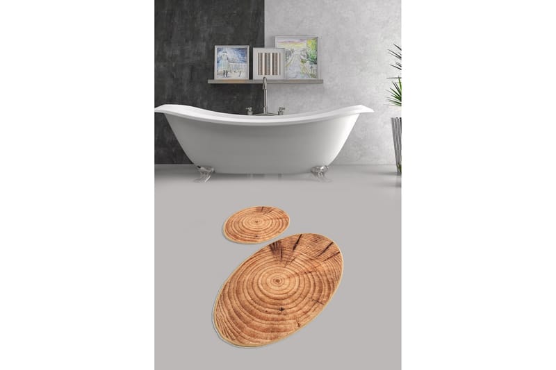 Kylpymatto Chilai Home 2:n setti - Monivärinen - Kodintekstiilit & matot - Kylpyhuonetekstiilit - Kylpyhuoneen matto