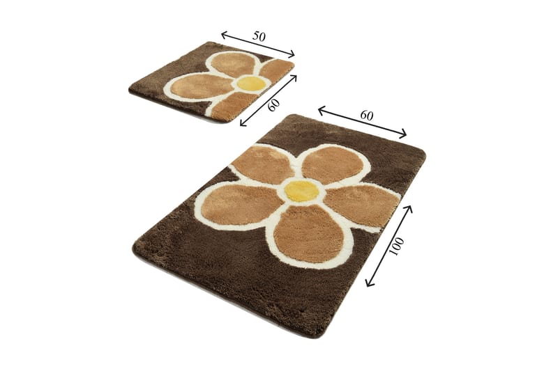 Kylpymatto Chilai Home 2:n setti - Monivärinen - Kodintekstiilit & matot - Kylpyhuonetekstiilit - Kylpyhuoneen matto