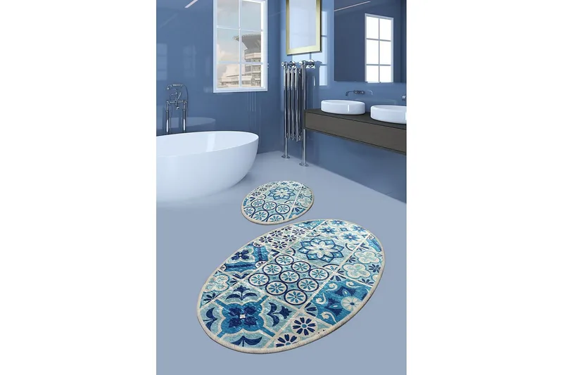 Kylpymatto Chilai Home 2:n setti - Monivärinen - Kodintekstiilit & matot - Kylpyhuonetekstiilit - Kylpyhuoneen matto