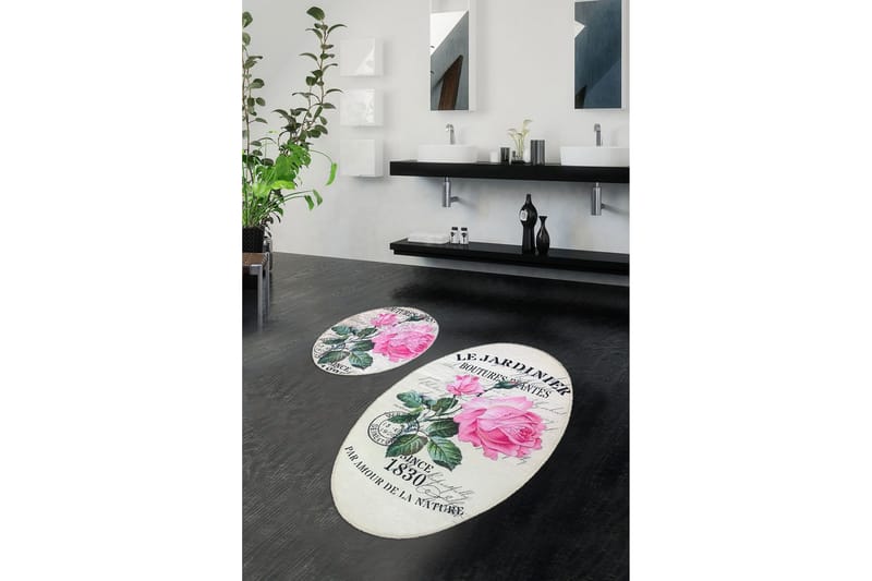 Kylpymatto Chilai Home 2:n setti - Monivärinen - Kodintekstiilit & matot - Kylpyhuonetekstiilit - Kylpyhuoneen matto