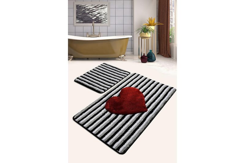 Kylpymatto Chilai Home 2:n setti - Monivärinen - Kodintekstiilit & matot - Kylpyhuonetekstiilit - Kylpyhuoneen matto