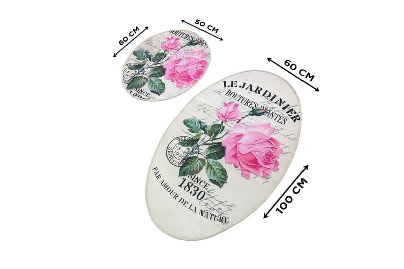 Kylpymatto Chilai Home 2:n setti - Monivärinen - Kodintekstiilit & matot - Kylpyhuonetekstiilit - Kylpyhuoneen matto