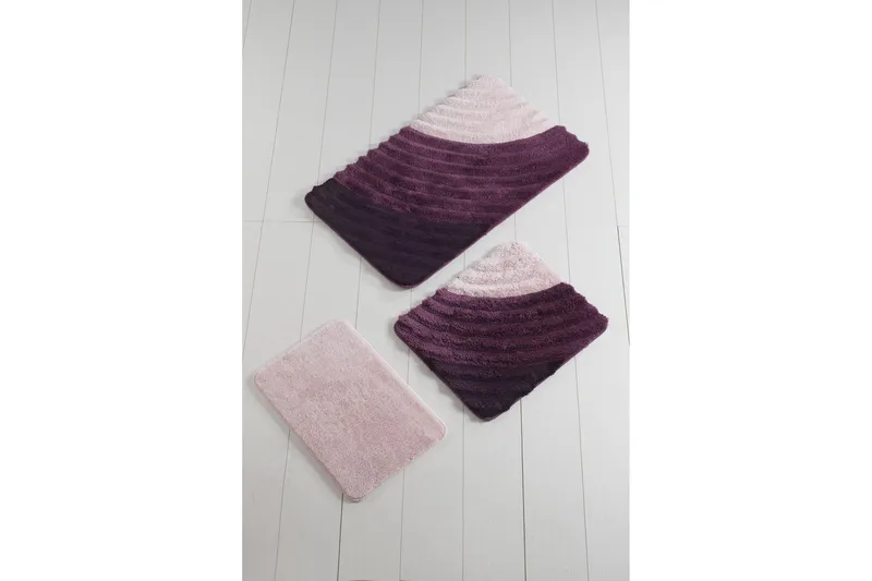 Kylpymatto Chilai Home 3:n setti - Monivärinen - Kodintekstiilit & matot - Kylpyhuonetekstiilit - Kylpyhuoneen matto