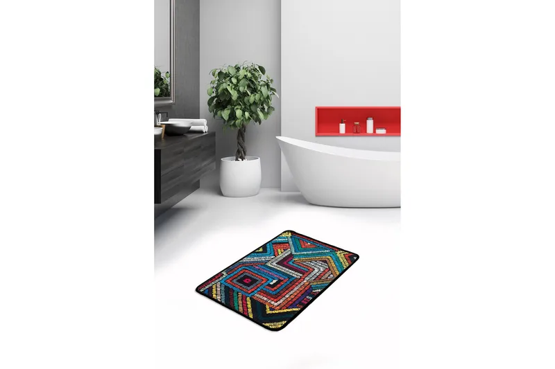 Kylpymatto Chilai Home 40x60 - Monivärinen - Kodintekstiilit & matot - Kylpyhuonetekstiilit - Kylpyhuoneen matto