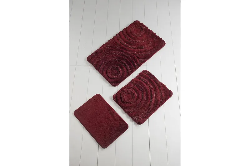 Kylpymatto Chilai Home by Alessia 3:n setti - Monivärinen - Kodintekstiilit & matot - Kylpyhuonetekstiilit - Kylpyhuoneen matto