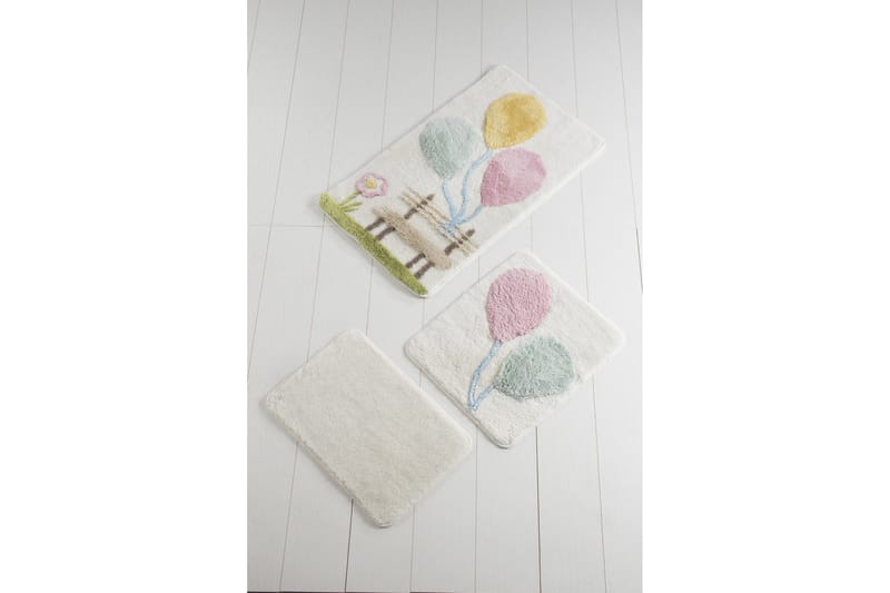 Kylpymatto Chilai Home by Alessia 3:n setti - Monivärinen - Kodintekstiilit & matot - Kylpyhuonetekstiilit - Kylpyhuoneen matto