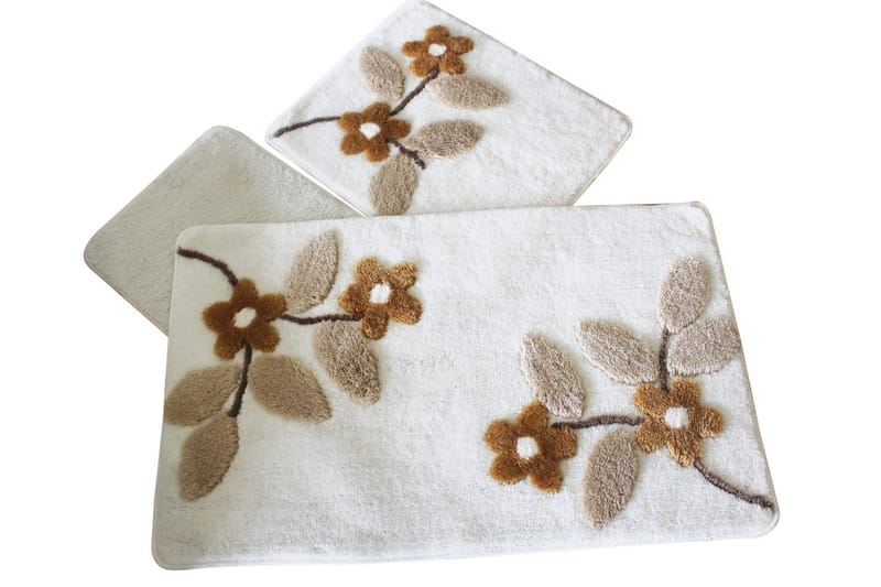 Kylpymatto Chilai Home by Alessia 3:n setti - Monivärinen - Kodintekstiilit & matot - Kylpyhuonetekstiilit - Kylpyhuoneen matto