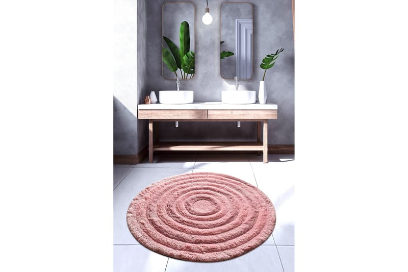 Kylpymatto Chilai Home by Alessia 90 Pyöreä - Monivärinen - Kodintekstiilit & matot - Kylpyhuonetekstiilit - Kylpyhuoneen matto