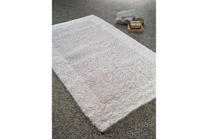 Kylpymatto Confetti 55x60 - Valkoinen - Kylpyhuoneen matto