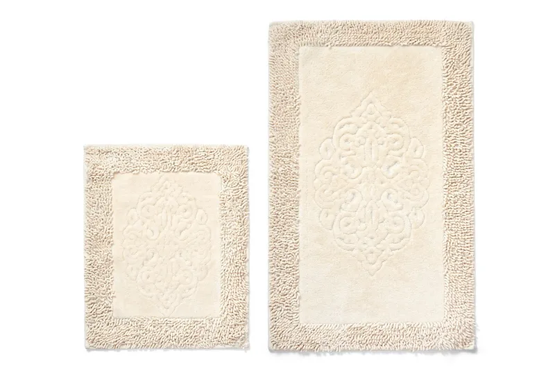 Papudi Badrumsmatta 60x100 cm Rektangulär Creme - Kodintekstiilit & matot - Kylpyhuonetekstiilit - Kylpyhuoneen matto