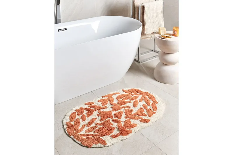 Kylpyhuonematto Derik - Beige, Oranssi - Kodintekstiilit & matot - Kylpyhuonetekstiilit - Kylpyhuoneen matto