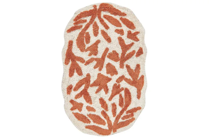 Kylpyhuonematto Derik, Beige, Oranssi