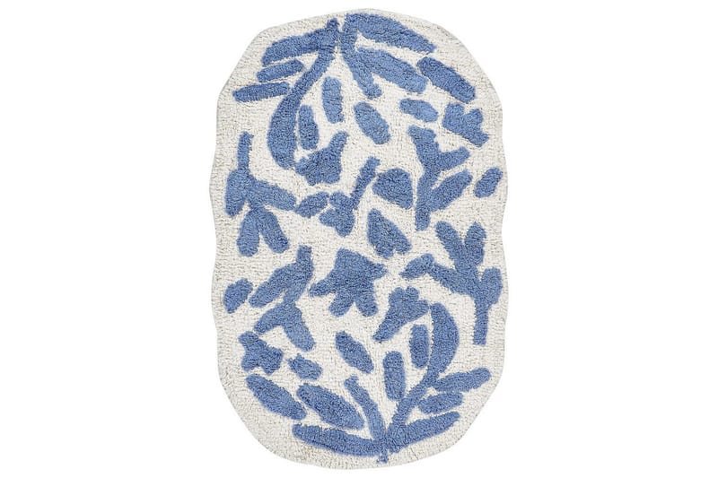 Kylpyhuonematto Derik - Sininen, Valkoinen - Kodintekstiilit & matot - Kylpyhuonetekstiilit - Kylpyhuoneen matto