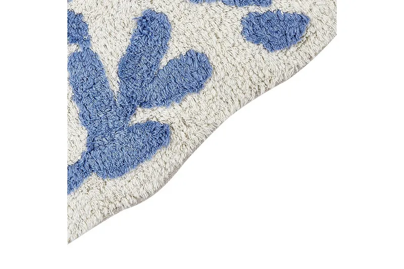 Kylpyhuonematto Derik - Sininen, Valkoinen - Kodintekstiilit & matot - Kylpyhuonetekstiilit - Kylpyhuoneen matto