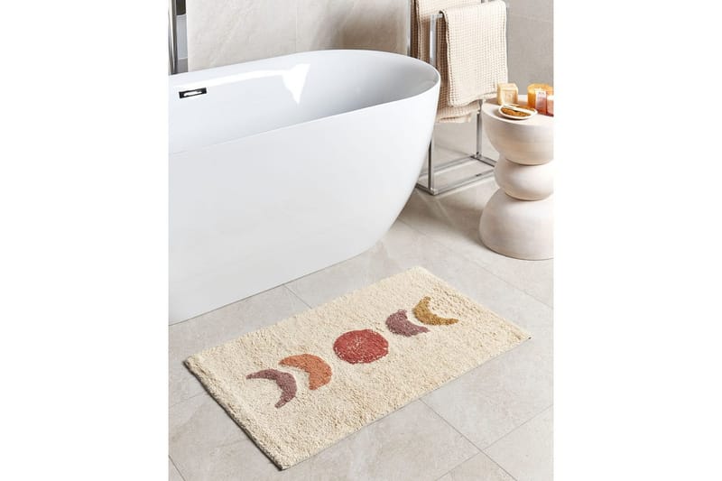 Kylpyhuonematto Esme - Beige, oranssi, keltainen, punainen - Kodintekstiilit & matot - Kylpyhuonetekstiilit - Kylpyhuoneen matto