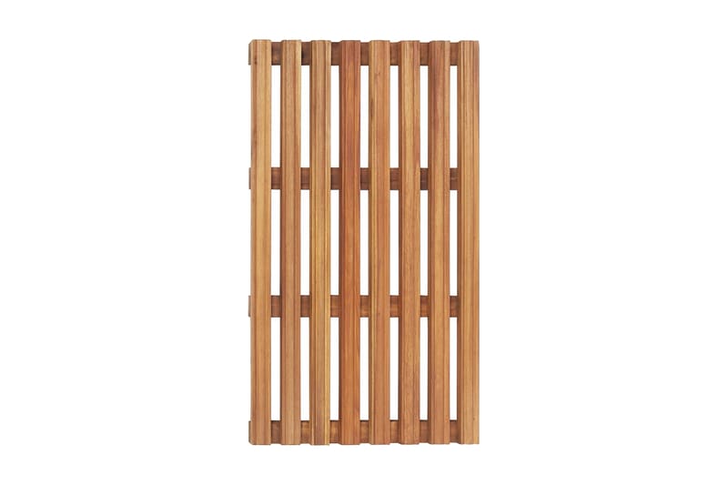 Kylpymatot 2 kpl täysi akaasiapuu 56x37 cm - Beige - Kodintekstiilit & matot - Kylpyhuonetekstiilit - Kylpyhuoneen matto