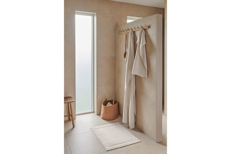 Kylpymatto Helle 50 x 70 cm - Hiekka - Kodintekstiilit & matot - Kylpyhuonetekstiilit - Pyyhe