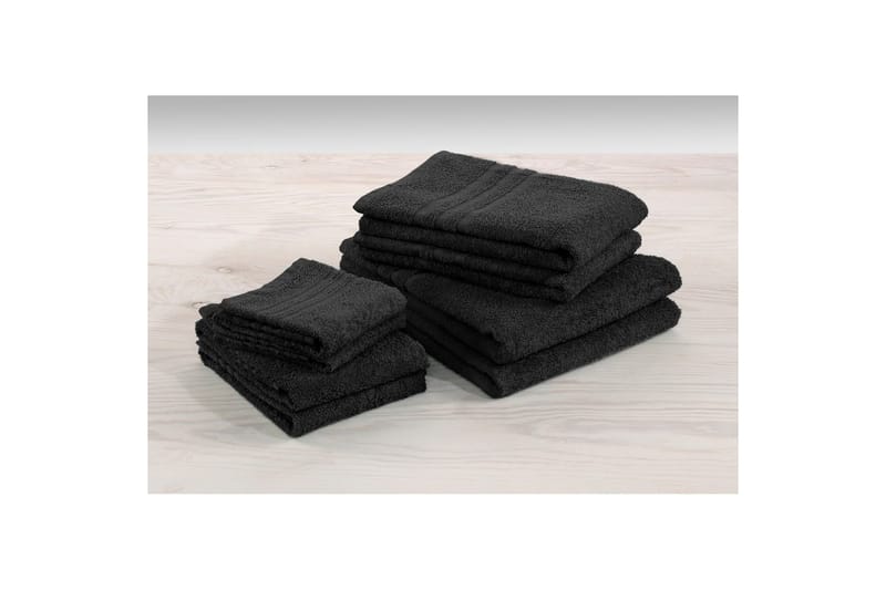 Frotee Perus 90 x 150 cm Musta, Musta