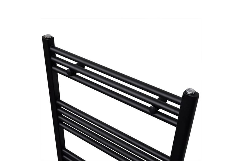Kylpyhuoneen Keskuslämmitys Pyyheteline Suora 600x1160 mm - Musta - Kodintekstiilit & matot - Kylpyhuonetekstiilit - Kylpypyyhe