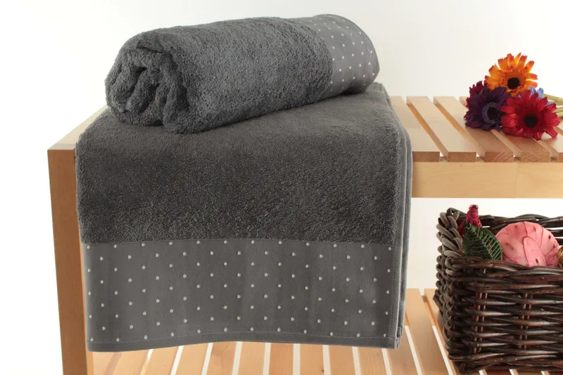 Kylpypyyhe Ccooling 2 kpl, Harmaa/Valkoinen