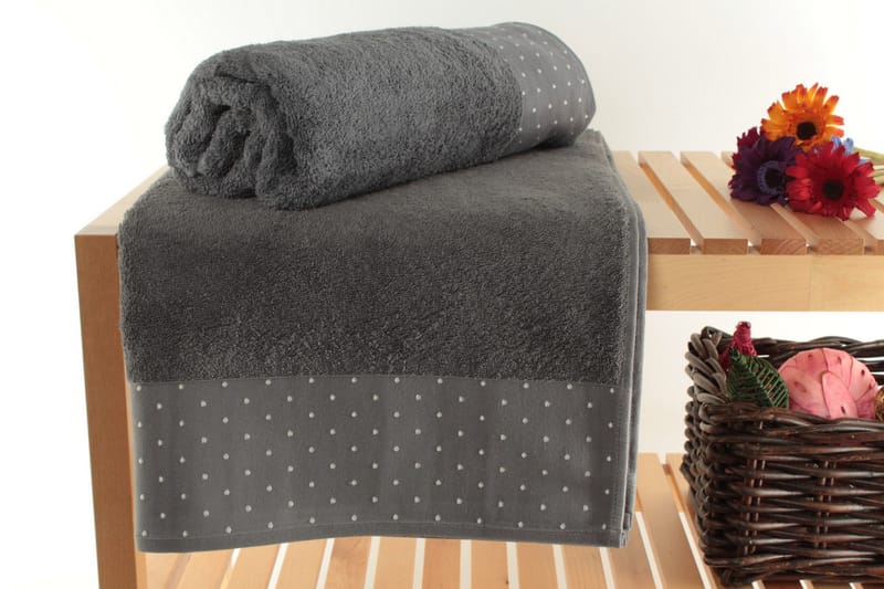 Kylpypyyhe Ccooling 2 kpl, Harmaa/Valkoinen