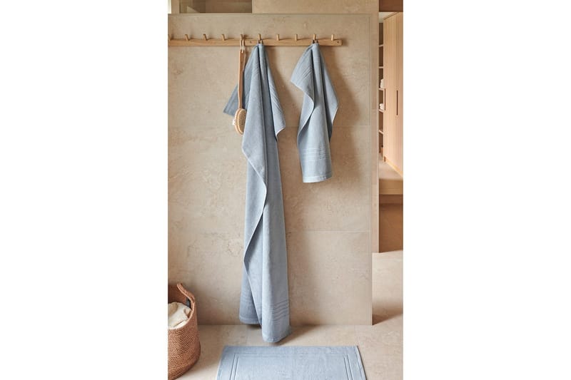 Kylpypyyhe Helle Frotee 90 x 150 cm - Sininen - Kodintekstiilit & matot - Kylpyhuonetekstiilit - Kylpypyyhe