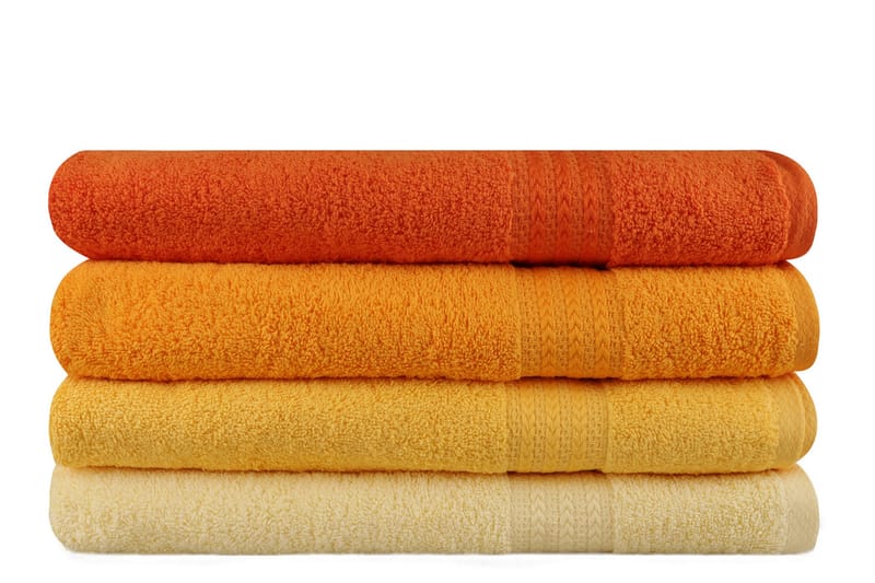 Kylpypyyhe Hobby 70x140 cm 2-pak - Keltainen/Oranssi - Kodintekstiilit & matot - Kylpyhuonetekstiilit - Kylpypyyhe