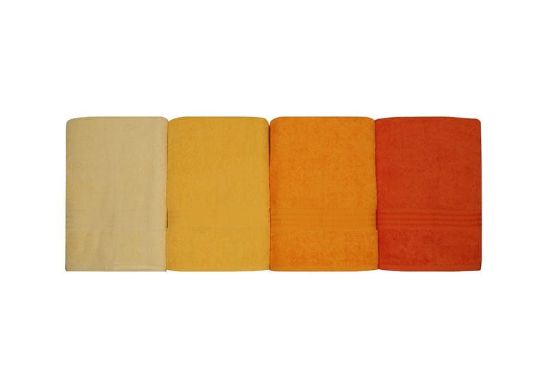 Kylpypyyhe Hobby 70x140 cm 2-pak - Keltainen/Oranssi - Kodintekstiilit & matot - Kylpyhuonetekstiilit - Kylpypyyhe