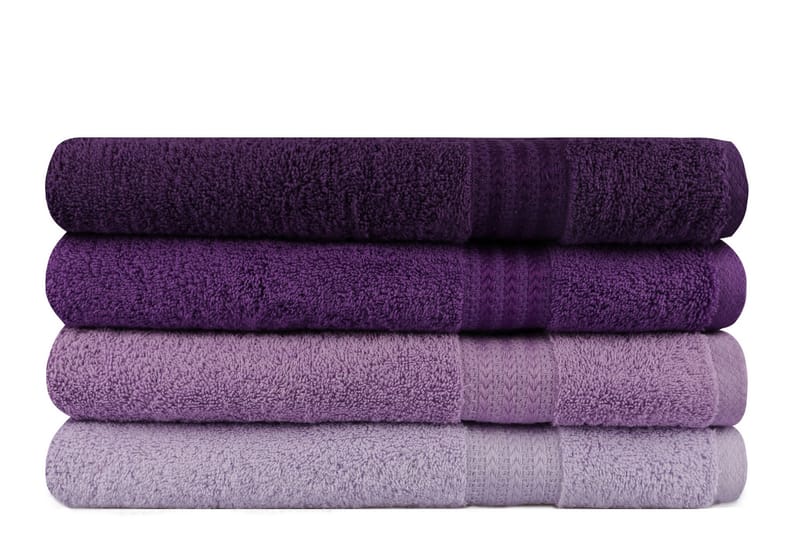 Kylpypyyhe Hobby 70x140 cm 2-pak - Liila - Kodintekstiilit & matot - Kylpyhuonetekstiilit - Kylpypyyhe
