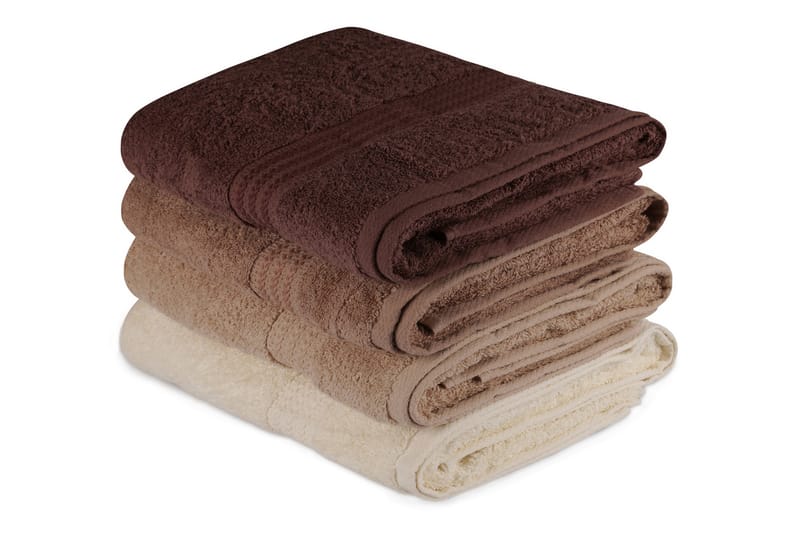 Kylpypyyhe Hobby 70x140 cm 2-pak - Kerma/Beige/Ruskea - Kodintekstiilit & matot - Kylpyhuonetekstiilit - Kylpypyyhe
