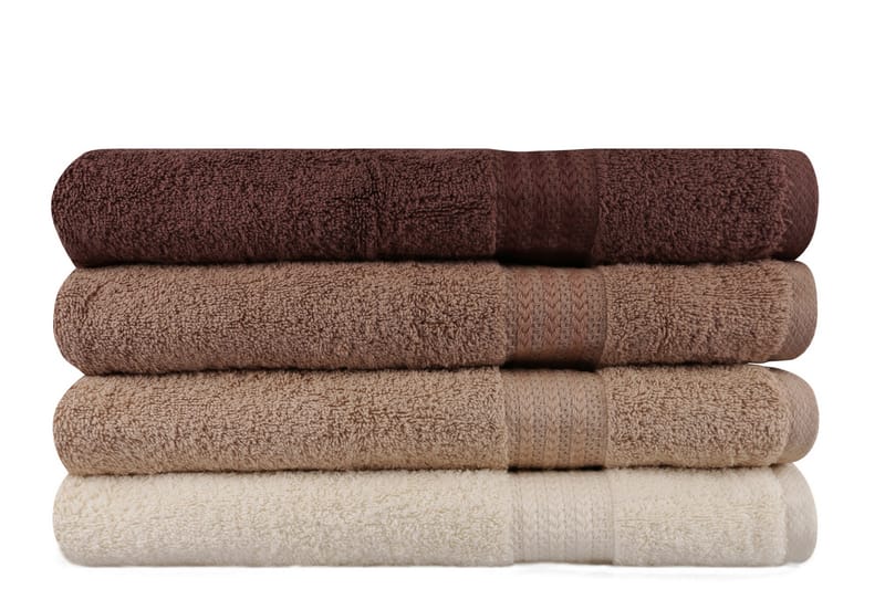Kylpypyyhe Hobby 70x140 cm 2-pak - Kerma/Beige/Ruskea - Kodintekstiilit & matot - Kylpyhuonetekstiilit - Kylpypyyhe