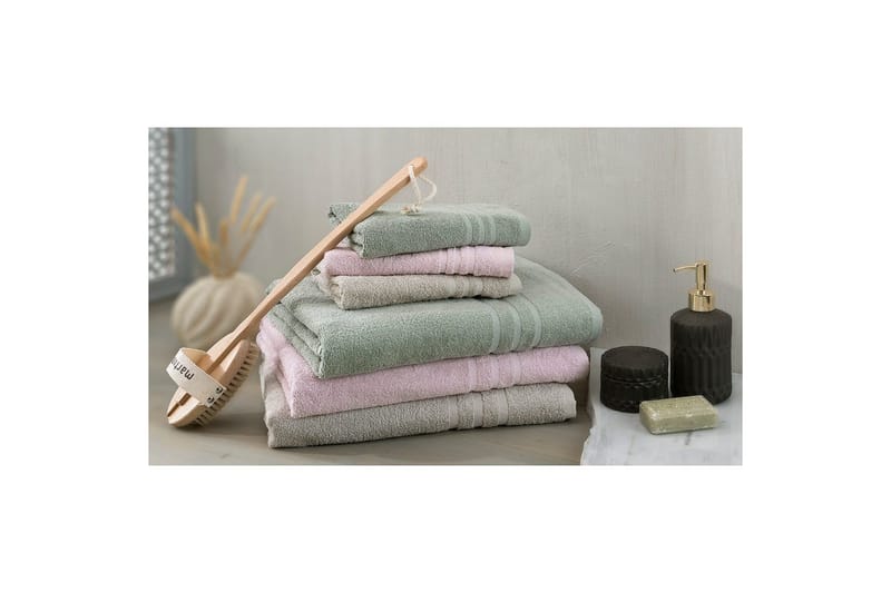 Kylpypyyhe Perus Frotee - Vihreä - Kodintekstiilit & matot - Kylpyhuonetekstiilit - Kylpypyyhe