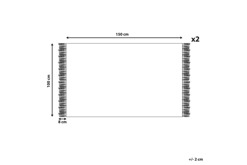 Pyyhe Atiu sett 2 Beige - Beige - Kodintekstiilit & matot - Kylpyhuonetekstiilit - Kylpypyyhe