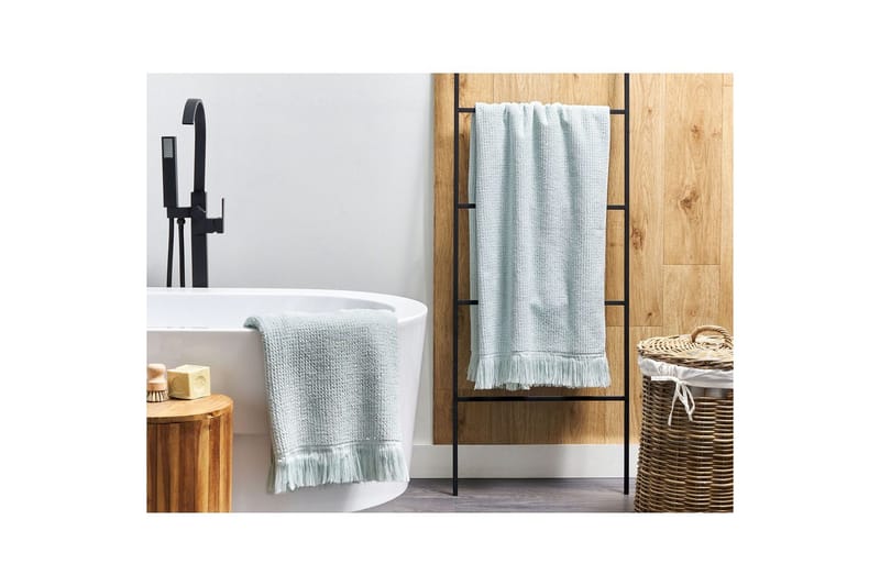 Pyyhe Atiu sett 2 Vihreä - Vihreä - Kodintekstiilit & matot - Kylpyhuonetekstiilit - Kylpypyyhe